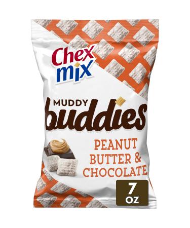 Chex Mix Muddy Buddies, Peanut Butter and Chocolate Snack Mix, 7 oz