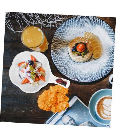 MAGICLULU 1pc Sauce Dish Vegetable Plate Ceramic Dipping Dish Pastry Plate Dipping Sauce Bowl Sauce Bowls Condiment Bowls Candy Plate Spice Dish Seasoning Dish Ceramics Household Spices 11X8X2CM Blue - Buy Online on GoSupps.com