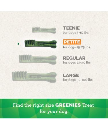 Greenies Original Dental Chews for Petite Dogs (15-25 lbs) - 60 Count Pack | Natural Dog Treats - Buy Online on GoSupps.com