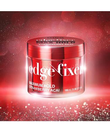 KISS COLORS & CARE Maximum Hold Edge Fixer 24 Hour Hold Non-Greasy Gel with Biotin B7 - Strawberry Acai Scented 3.38 Fl Oz - Buy Online on GoSupps.com