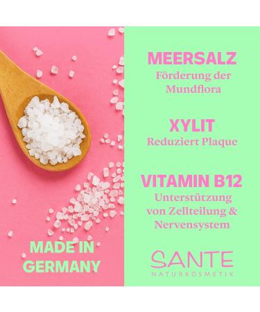  Sante Naturkosmetik SANTE Naturkosmetik Vitamin B12 Sensitive Care Dental Gel - 75 ml - With sea salt xylitol and vitamin B12 - Vegan fluoride-free and titanium dioxide-free - Dental care for gums - Buy Online on GoSupps.com