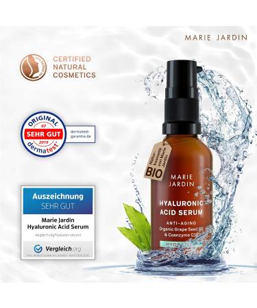  MARIE JARDIN Hyaluronic Acid Serum with Vitamin C and Q10 High Dosed 150ml with 5 Times Tested Anti-Aging Complex Makeup Base 3 x 50 ml - Buy Online on GoSupps.com