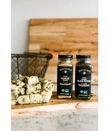 Watkins Gourmet Organic Spice Jar Ground Black Pepper Non-GMO Kosher 80 g - Buy Online on GoSupps.com