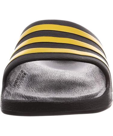 adidas Unisex Adilette Aqua Slides Sandal - Core Black/Gold Metallic - Size 9 Women/8 Men - Buy Online on GoSupps.com