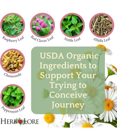 Herb Lore Organic Pre-Conception Tincture Alcohol Free Liquid Fertility Support for Women - Buy Online on GoSupps.com