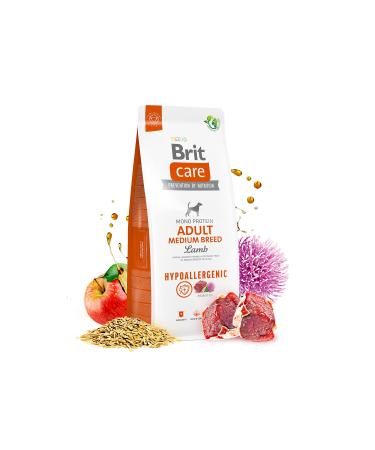 BRIT Care Hypoallergenic Adult Medium Breed Lamb - Dry Dog Food - 12 kg
