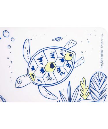 Modern-Twist Silicone Waterproof Mark-Mat & Marker Set - Sea Under the Sea | Dishwasher Safe, Plastic-Free - Buy Online on GoSupps.com