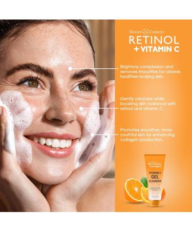 LIVAURA Retinol + Vitamin C Cleanser Face Wash Brightens and Reduces Signs of Aging Fine Lines and Uneven Texture 4 Oz - Buy Online on GoSupps.com