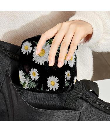 GIAPB Period Bag - Chamomile Plant Floral Color Sanitary Napkin Storage & Makeup Pouch - Buy Online on GoSupps.com