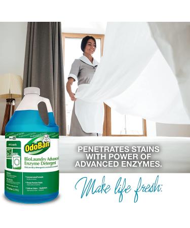 OdoBan Professional 1 Gal Eucalyptus Odor Eliminator & 1 Gal BioLaundry Enzyme Detergent - 2 Pack - Buy Online on GoSupps.com