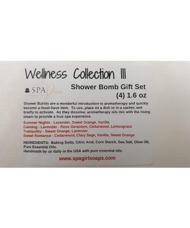 SPA PURE Wellness Collection III Aromatherapy Fizzing Shower Bombs - Spa Pure Naturals - Buy Online on GoSupps.com