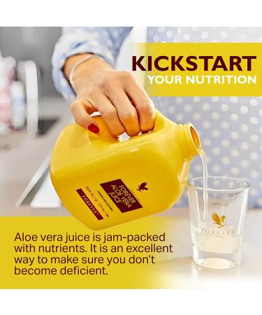 1 Liter Forever Living Lemon-Lime Flavored Aloe Vera Juice | Pure Aloe Vera Plant Extract | 33.8 Fl Oz (Pack of 1) - Buy Online on GoSupps.com