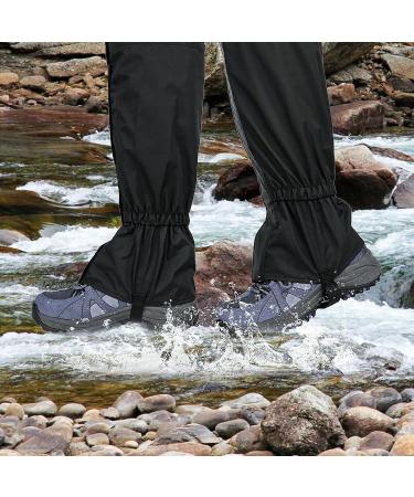 Buy Connexion Waterproof Breathable Gaiters for Hiking & Climbing - Adjustable Unisex Bicycle Gaiters (Black) - Ideal for Outdoor Adventures - Buy Online on GoSupps.com