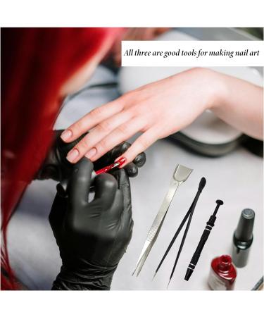 LIANCHEN 3 Pieces Stainless Steel Tweezers Kit Tweezers Tip Jewellery Pick Up Tool Multifunctional Tweezers Jewellery Pick Up Tool for Nail Art Jewellery Making DIY Small Objects - Buy Online on GoSupps.com