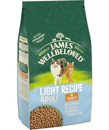 James Wellbeloved Adult Light Turkey 1.5 kg Bag Hypoallergenic Dry Cat Food Turkey 1.5 kg (Pack of 1) - Buy Online on GoSupps.com