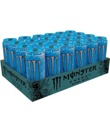 Monster Energy Ultra Blue 16oz - Pack of 24 | Sugar-Free Energy Drink - Buy Online on GoSupps.com