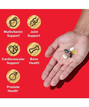 GNC Mega Men 50+ Vitapak, 5-in-1 Multivitamin Pack, Energy Production, Men's Health, 30 Servings - Buy Online on GoSupps.com