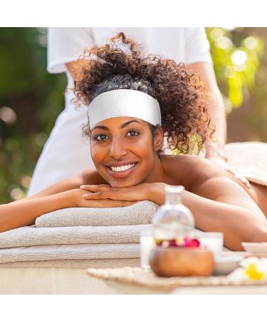 140 Pieces Disposable Spa Facial Headbands | White Stretch Headwraps for Women | Soft Skin Care Hair Band for Salons - Buy Online on GoSupps.com