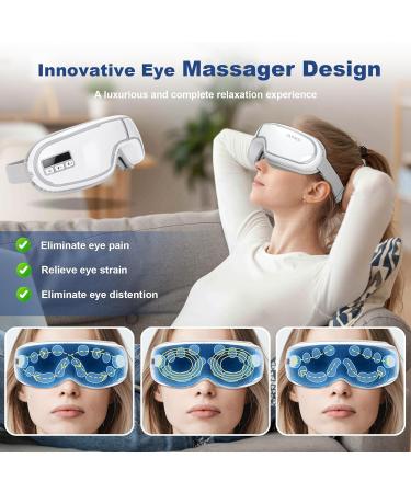 Eye Massager FSA/HSA Eligible | Heated Eye Massager for Migraine Relief Dark Circles & Eye Strain | Best Gift for Men & Women - Buy Online on GoSupps.com