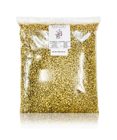 Martini Coffee Roasters - Unroasted Coffee Beans - Colombia Supremo - Green Coffee Beans for Roasting - 3lb Colombia Supremo 3 Pound (Pack of 1)