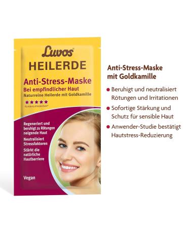 Luvos Healing Clay Anti-Stress Cream Mask - Deep Repair Care for Skin Irritations | 2x7.5 ml | International Shipping Available - Buy Online on GoSupps.com
