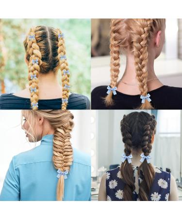 Shop 40-Piece Small Hair Loop Clips - Cute Blue Crocodile Hair Accessories for Women Girls & Children - Buy Online on GoSupps.com