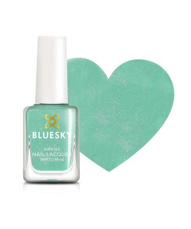 Bluesky Kids Nail Varnish - Turquoise Splash Turquoise Green. A gentle non-toxic water-based odorless nail polish for children 5 ml