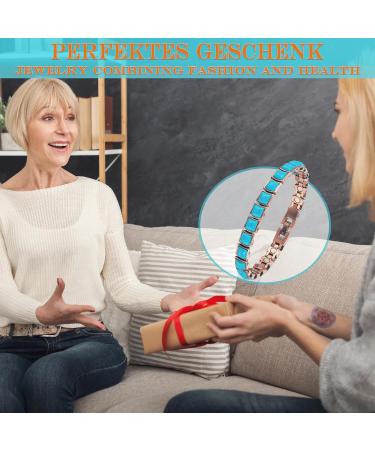 Yinox 3500 Gauss Lady Arthritis Magnetic Therapy Copper Jewelry Set - Relieve Bone Pain & Promote Slimming (Bracelet + Foot Chain) - Buy Online on GoSupps.com