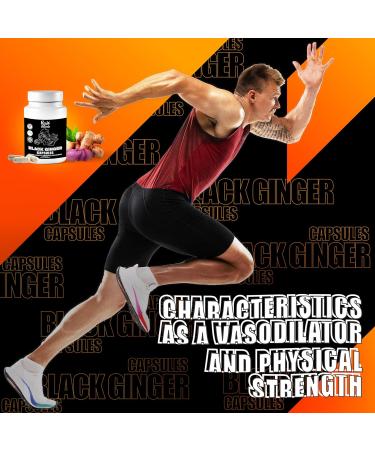 Buy Black Ginger for Men Capsules 500 mg - Vegan Kaempferia Parviflora Extract for Enhanced Endurance & Performance - 100 Count - Buy Online on GoSupps.com