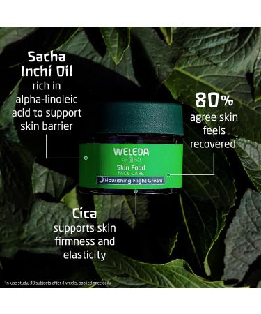 Weleda Skin Food Nourishing Night Cream 1.3 fl oz - Plant Rich Moisturizer with Sacha Inchi Oil, Cica & Squalane - Buy Online on GoSupps.com