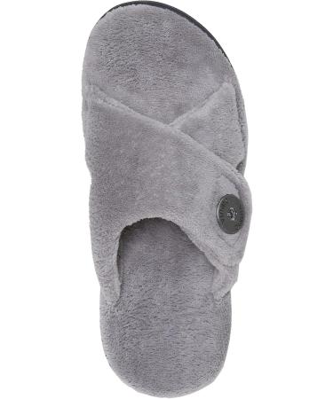 Vionic Women's Indulge Pauline Slipper - Comfortable Open Toe Spa Slippers with Arch Support & Three-Zone Comfort | Light Grey Size 9 Med - Ideal for Ladies - Buy Online on GoSupps.com