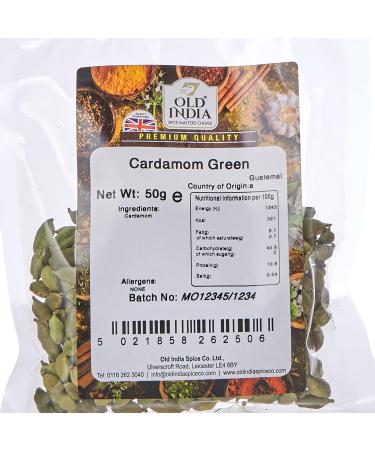 Old India Cardamom Green 50g - Premium Quality Spice (Pack of 1) - Buy Online on GoSupps.com