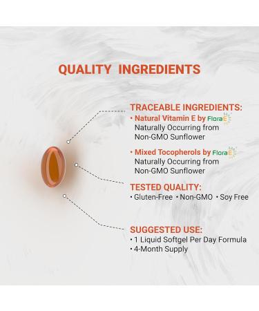 Naturalis Sunflower Vitamin E 268mg (400 IU) with Mixed Tocopherols | Essential Skin Vitamin & Immune Support | Non-GMO Soy & Gluten Free | 120 Softgels 120 Count (Pack of 1) - Buy Online on GoSupps.com