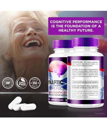 Synaptic XR Core Focus Capsules | All-Natural Brain Supplement for Memory & Cognitive Health | 60 Capsules - Boost Your Brain Power - Buy Online on GoSupps.com
