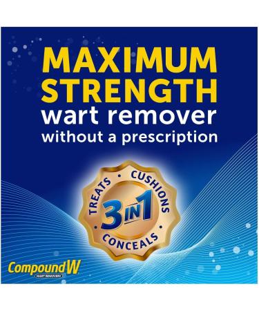Compound W Maximum Strength Wart Remover Strips - 2 Pack (14 CT) | Invisible & Effective - Buy Online on GoSupps.com