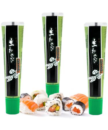Buy Real Japanese Wasabi Paste 43g - Best Wasabi Sauce for Sushi Sashimi & Seafood - Vegan Vegetarian Halal (3 Pack) - Buy Online on GoSupps.com
