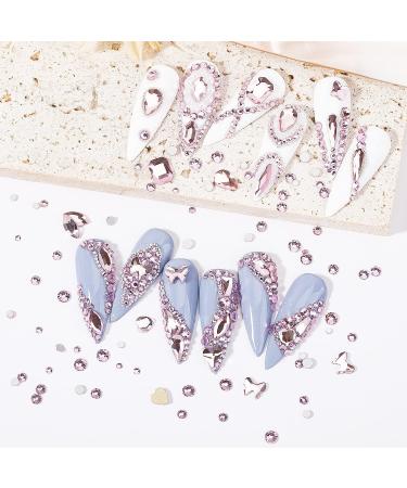 4300Pcs Baby Pink Crystal Rhinestones Kit with Nail Glue & Gel - Nail Art Stones Set for Acrylic Nails - Buy Online on GoSupps.com