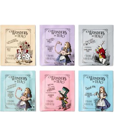 Thoughtfully Coffret cadeau de th s Alice au pays des merveilles 6 saveurs lot de 90 - Buy Online on GoSupps.com