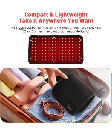 Skubis Red Light Belt - 120-Light Infrared Heating Therapy Pillow for Pain Relief | Portable & Adjustable for Legs Back Waist & Belly - Buy Online on GoSupps.com