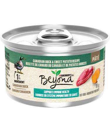Beyond Wet Cat Food Canadian Duck & Sweet Potato Pate - 85 g Can (12 Pack)