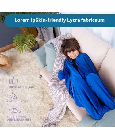 ZYUBOESO Sensory Sack for Kids Wearable Blanket for Focus Relaxation Stress Relief Calming Stretchy Body Sock for Toddlers Machine Washable No Fasteners (Color : Silver grey Size : XL/X-Large) XL/X-Large Silver Grey - Buy Online on GoSupps.com