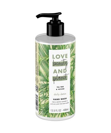 Love Beauty & Planet Daily Detox Hand Soap - Tea Tree Oil & Vetiver 13.5 oz - Buy Online on GoSupps.com
