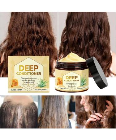 Byuexhp Conditioner for curly hair moisturizing nourishing smoothing hair care hair mask for repair of durable hair for women and men blow dry haircut split ends - Buy Online on GoSupps.com