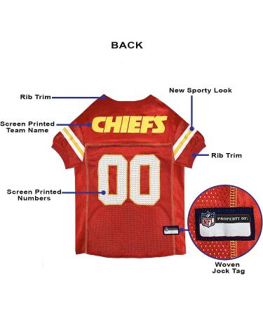 NFL Kansas City Chiefs XX-Large Dog Jersey - Official Licensed Football Costume for Pets - Buy Online on GoSupps.com