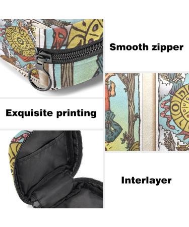 Shop Unique Hanging Man & Wheel of Happiness Tarot Card Napkin Storage Bag | Portable Menstrual Cup & Breastfeeding Insert Holder - Buy Online on GoSupps.com