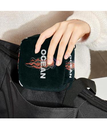 Multicoloured Jellyfish Period Bag - Large Menstrual Cup Pouch & Sanitary Napkin Organizer for Girls & Women - Buy Online on GoSupps.com