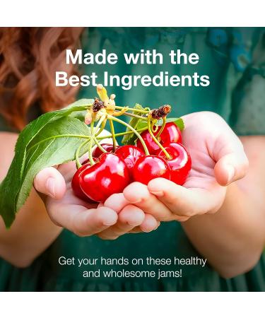 NutroGusto Jams Fruit Preserve Spread 290 g (Cherry) - Buy Online on GoSupps.com