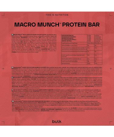 Bulk Macro Munch Protein Bar White Chocolate Peanut Butter 62 g Pack of 12 - Buy Online on GoSupps.com