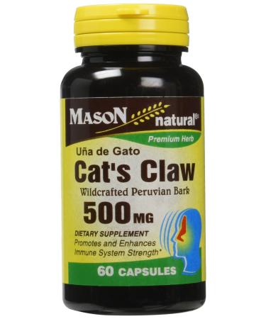 Mason Natural Whole Herb Cat's Claw 500 mg 60 Capsules