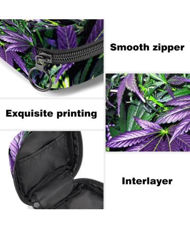 Purple Portable Menstrual Cup Storage Bag - Zip Pocket Kit for Teens & Women | Eco-Friendly Accessories - Buy Online on GoSupps.com